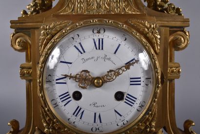 DOMANGE et ROLLIN in Paris. Gilt bronze and...