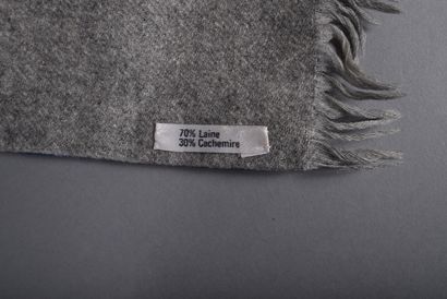 HERMES. Double-sided cashmere and wool scarf,...