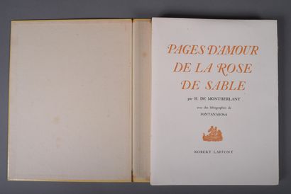 Henry de MONTHERLANT (1895-1972). 