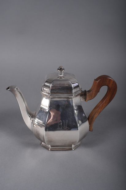 TETARD Frères. Art Deco silver tea-coffee...