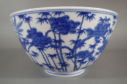 Japan, Seto, Meiji period
Large blue-white...