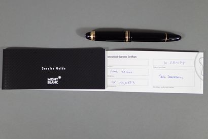 MONTBLANC. Set of two Meisterstuck fountain...