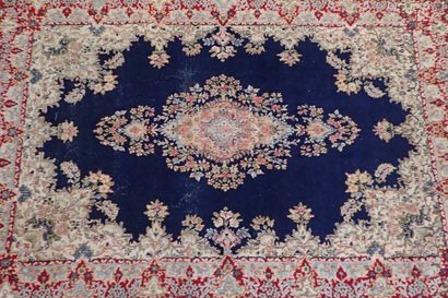 Very large blue, beige and red Oriental wool...