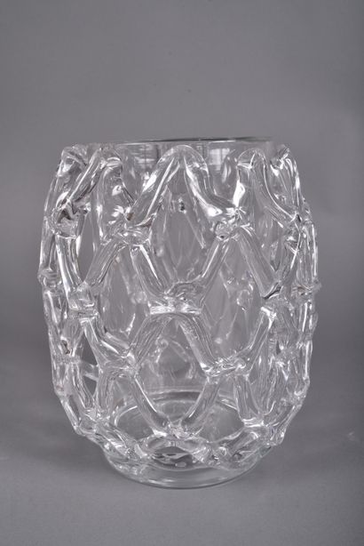 BAROVIER TOSO in Murano. Cylindrical glass...