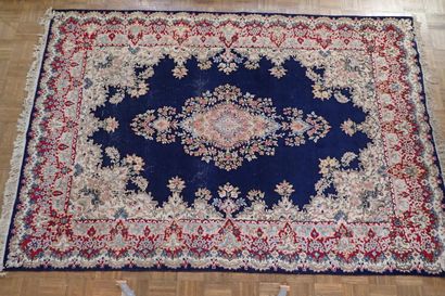 Very large blue, beige and red Oriental wool...
