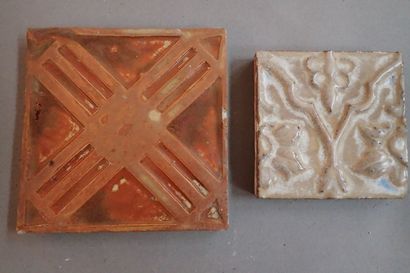 Alexandre BIGOT (1862-1927). Set of 13 rectangular...