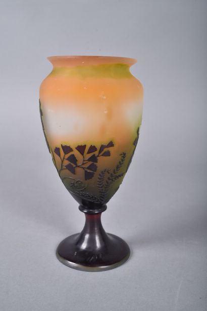 Etablissements Gallé (1904-1936). Baluster-shaped...