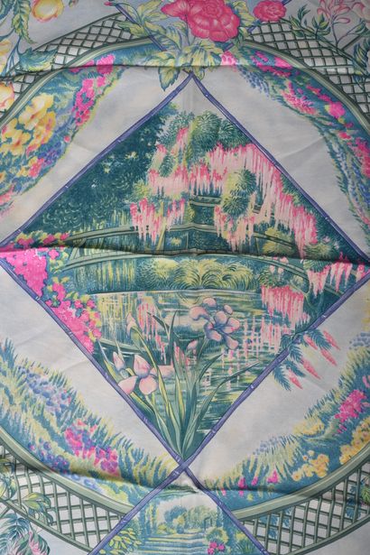 HERMES. Silk twill 
