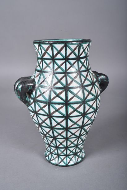 Robert PICAULT, attributed to. Ceramic baluster...