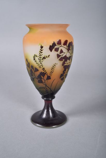 Etablissements Gallé (1904-1936). Baluster-shaped...