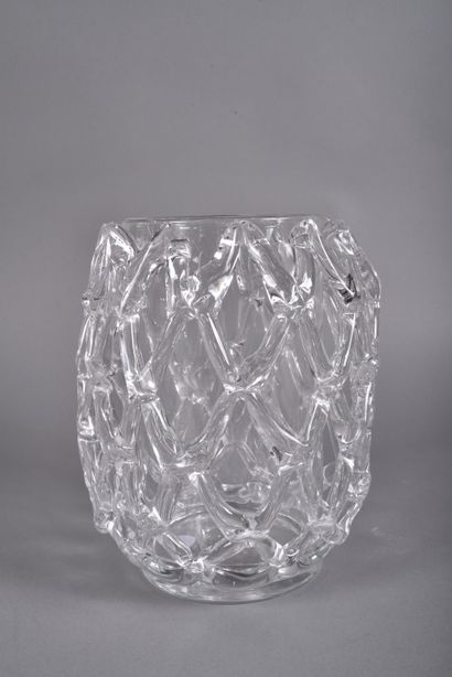 BAROVIER TOSO in Murano. Cylindrical glass...