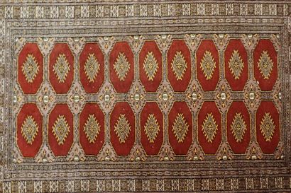 Pakistan cashmere and silk prayer rug in...