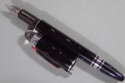 MONTBLANC. Black resin and silver-plated...