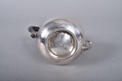 Silver baluster-shaped self-serving coffeepot...