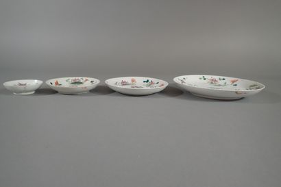 China, late 19th century
Suite of four plates...
