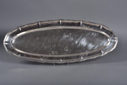 MINASSIAN. Large fish serving dish in 950/1000th...