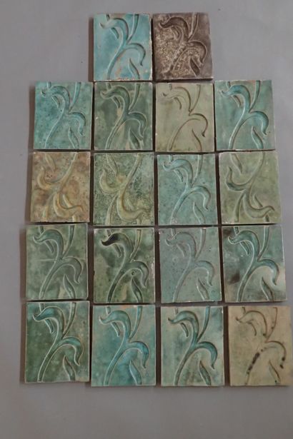 Alexandre BIGOT (1862-1927). Set of 18 rectangular...