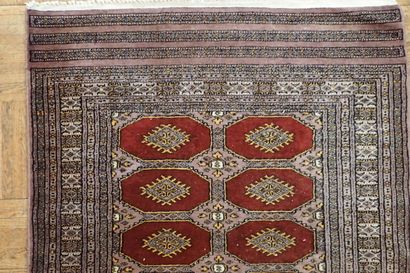Pakistan cashmere and silk prayer rug in...