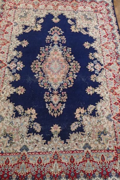 Very large blue, beige and red Oriental wool...