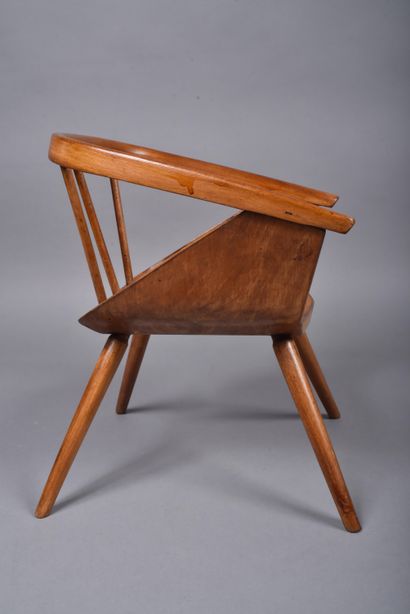 BAUMANN. Child's armchair in thermoformed...