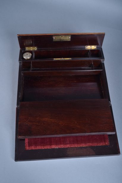 TAHAN. Writing desk in rosewood veneer with...