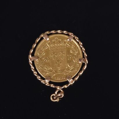 20 francs Louis XVIII 1818A gold coin, with...