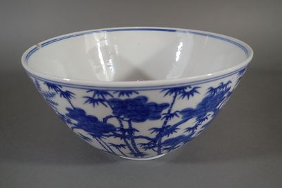 Japan, Seto, Meiji period
Large blue-white...