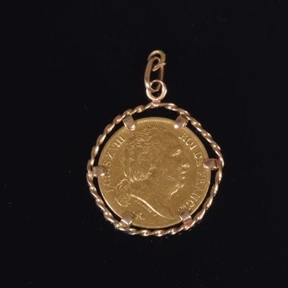 20 francs Louis XVIII 1818A gold coin, with...