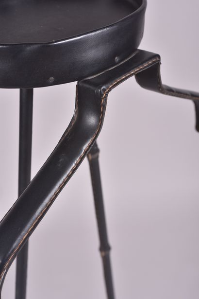 Jacques ADNET (1900-1984). Night valet, metal...