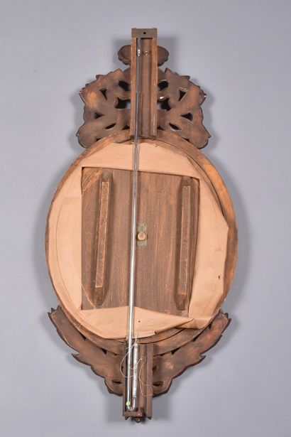 TORICELLI, after. Large wall-mounted barometer...