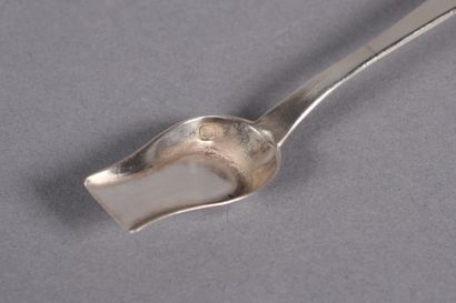Silver salt and marrow scoop. Minerve hallmark....