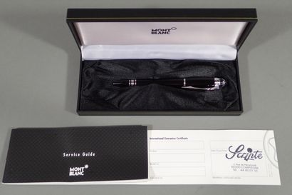 MONTBLANC. Black resin and silver-plated...
