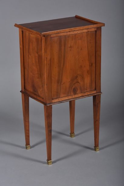 Walnut inset table or bedside table opening...