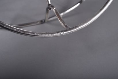 ERCUIS. Silver-plated plate warmer, pendulum...