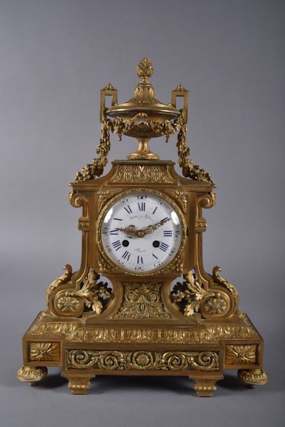 DOMANGE et ROLLIN in Paris. Gilt bronze and...