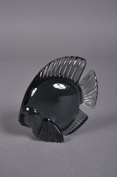 DAUM France. Subject in black-tinted crystal...