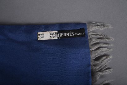HERMES. Double-sided cashmere and wool scarf,...