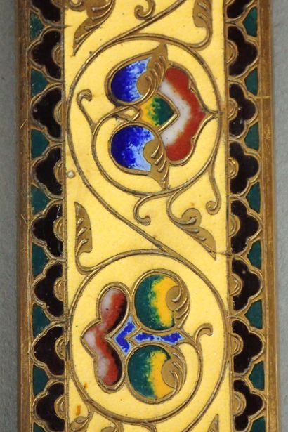 Ferdinand BARBEDIENNE (1810-1892). Cloisonné...