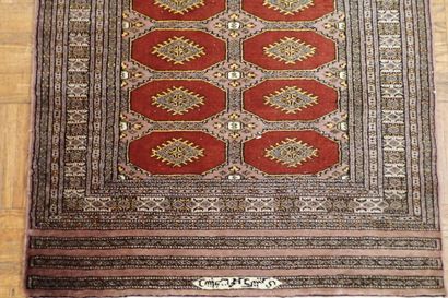 Pakistan cashmere and silk prayer rug in...