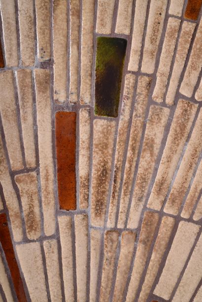 BARROIS (20th century) in Vallauris. Wooden...