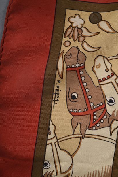HERMES - Pierre Péron, after. Silk twill...