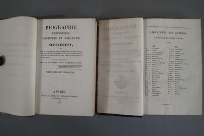 MICHAUD (Louis-Gabriel). 
Biographie Universelle...