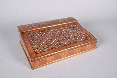 TAHAN. Writing desk in rosewood veneer with...
