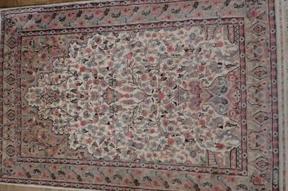 Handmade velvet Pakistan rug, cotton warp...