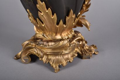 Large candelabra with four asymmetrical scrolled...