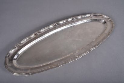 MINASSIAN. Large fish serving dish in 950/1000th...