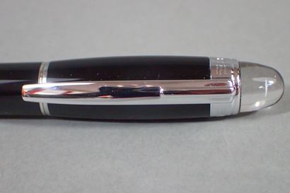 MONTBLANC. Black resin and silver-plated...