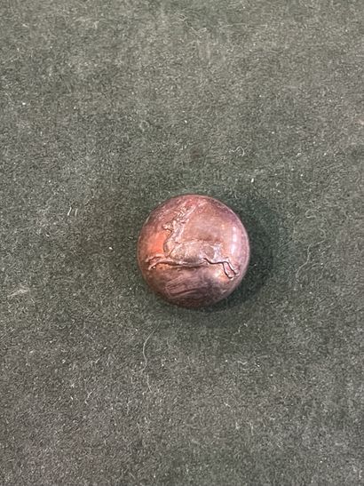 IDF. Bouton de gilet de la Société de chasse...