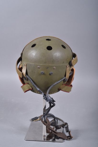 US- Casque de tankiste M-1938 en fibre vulcanisée...