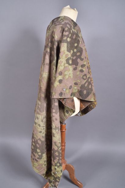 All- Toile de tente -poncho en tissus camouflé...